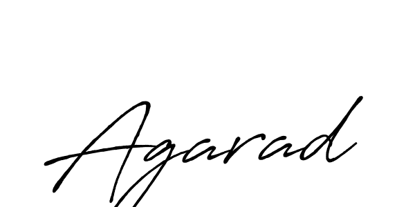 Use a signature maker to create a handwritten signature online. With this signature software, you can design (Antro_Vectra_Bolder) your own signature for name Agarad. Agarad signature style 7 images and pictures png