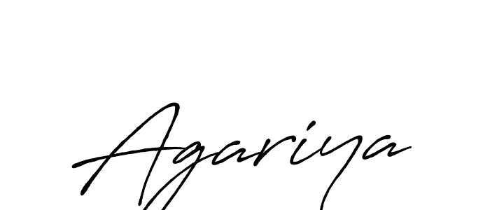 Also we have Agariya name is the best signature style. Create professional handwritten signature collection using Antro_Vectra_Bolder autograph style. Agariya signature style 7 images and pictures png