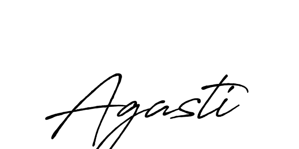 How to make Agasti signature? Antro_Vectra_Bolder is a professional autograph style. Create handwritten signature for Agasti name. Agasti signature style 7 images and pictures png