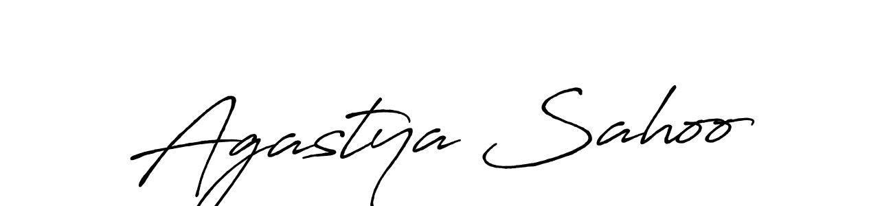 Make a beautiful signature design for name Agastya Sahoo. With this signature (Antro_Vectra_Bolder) style, you can create a handwritten signature for free. Agastya Sahoo signature style 7 images and pictures png