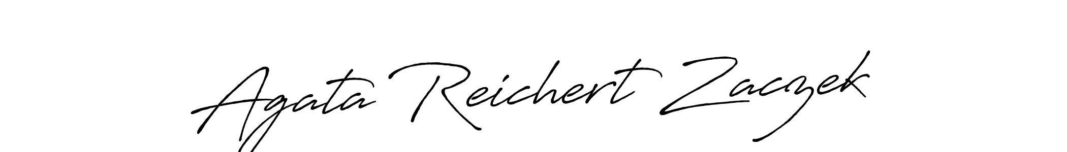 How to make Agata Reichert Zaczek signature? Antro_Vectra_Bolder is a professional autograph style. Create handwritten signature for Agata Reichert Zaczek name. Agata Reichert Zaczek signature style 7 images and pictures png