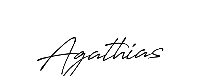 Design your own signature with our free online signature maker. With this signature software, you can create a handwritten (Antro_Vectra_Bolder) signature for name Agathias. Agathias signature style 7 images and pictures png