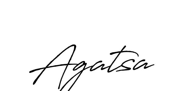Design your own signature with our free online signature maker. With this signature software, you can create a handwritten (Antro_Vectra_Bolder) signature for name Agatsa. Agatsa signature style 7 images and pictures png