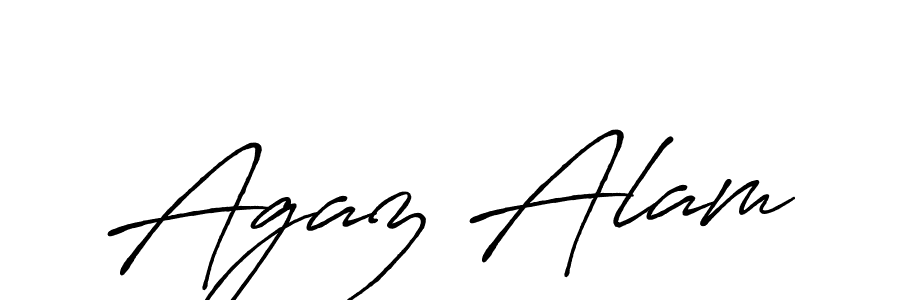 It looks lik you need a new signature style for name Agaz Alam. Design unique handwritten (Antro_Vectra_Bolder) signature with our free signature maker in just a few clicks. Agaz Alam signature style 7 images and pictures png