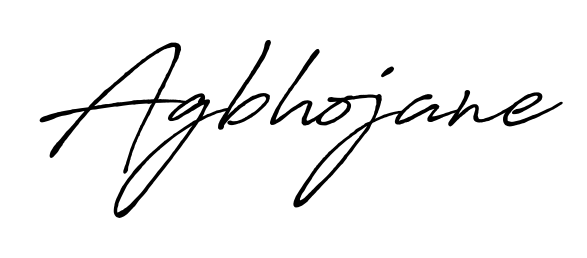 The Antro_Vectra_Bolder signature style provides a bold statement for name Agbhojane. Designed for business owners, executives, and leaders. Agbhojane signature style 7 images and pictures png