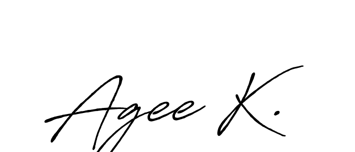 Agee K. stylish signature style. Best Handwritten Sign (Antro_Vectra_Bolder) for my name. Handwritten Signature Collection Ideas for my name Agee K.. Agee K. signature style 7 images and pictures png