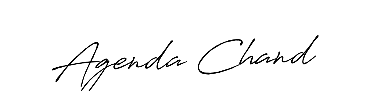 Design your own signature with our free online signature maker. With this signature software, you can create a handwritten (Antro_Vectra_Bolder) signature for name Agenda Chand. Agenda Chand signature style 7 images and pictures png