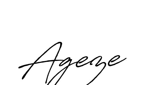 Create a beautiful signature design for name Ageze. With this signature (Antro_Vectra_Bolder) fonts, you can make a handwritten signature for free. Ageze signature style 7 images and pictures png