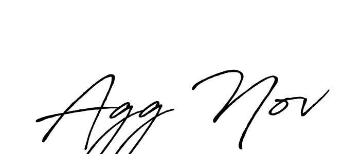 How to make Agg Nov signature? Antro_Vectra_Bolder is a professional autograph style. Create handwritten signature for Agg Nov name. Agg Nov signature style 7 images and pictures png