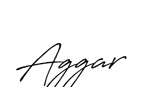 Also we have Aggar name is the best signature style. Create professional handwritten signature collection using Antro_Vectra_Bolder autograph style. Aggar signature style 7 images and pictures png