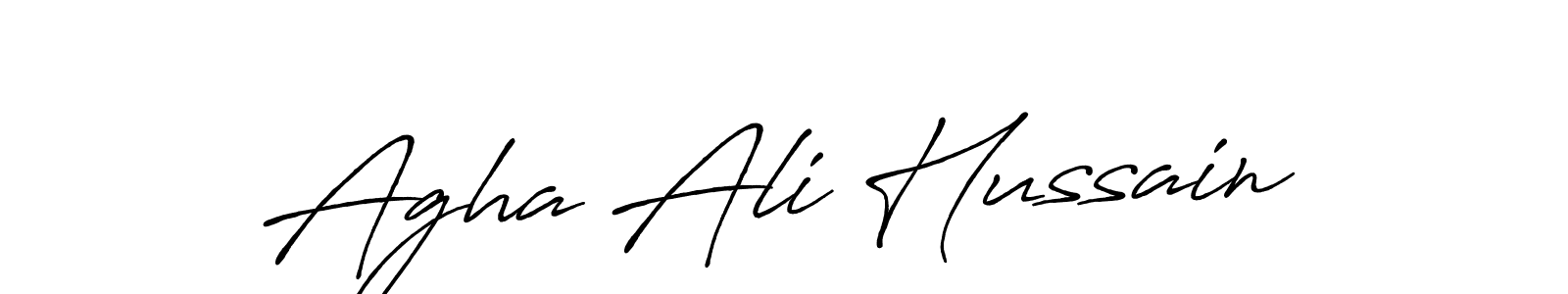 It looks lik you need a new signature style for name Agha Ali Hussain. Design unique handwritten (Antro_Vectra_Bolder) signature with our free signature maker in just a few clicks. Agha Ali Hussain signature style 7 images and pictures png