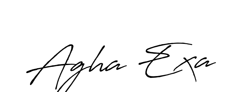 if you are searching for the best signature style for your name Agha Exa. so please give up your signature search. here we have designed multiple signature styles  using Antro_Vectra_Bolder. Agha Exa signature style 7 images and pictures png