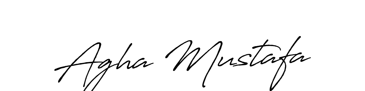 Also You can easily find your signature by using the search form. We will create Agha Mustafa name handwritten signature images for you free of cost using Antro_Vectra_Bolder sign style. Agha Mustafa signature style 7 images and pictures png