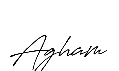 How to make Agham signature? Antro_Vectra_Bolder is a professional autograph style. Create handwritten signature for Agham name. Agham signature style 7 images and pictures png