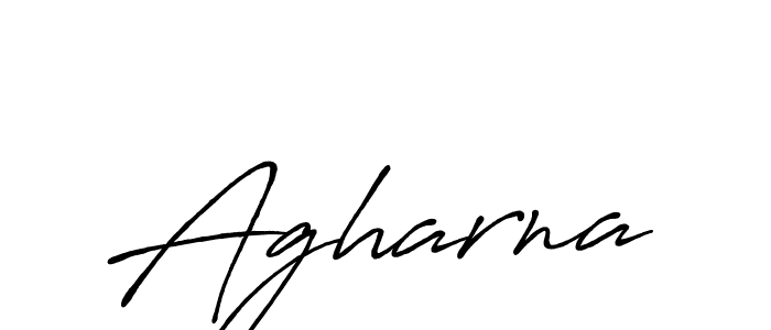 Create a beautiful signature design for name Agharna. With this signature (Antro_Vectra_Bolder) fonts, you can make a handwritten signature for free. Agharna signature style 7 images and pictures png