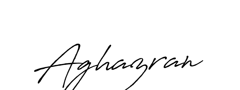 Create a beautiful signature design for name Aghazran. With this signature (Antro_Vectra_Bolder) fonts, you can make a handwritten signature for free. Aghazran signature style 7 images and pictures png