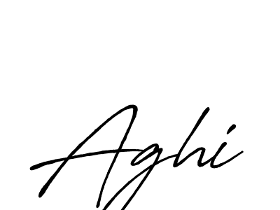 How to make Aghi name signature. Use Antro_Vectra_Bolder style for creating short signs online. This is the latest handwritten sign. Aghi signature style 7 images and pictures png