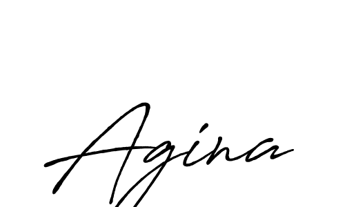 Use a signature maker to create a handwritten signature online. With this signature software, you can design (Antro_Vectra_Bolder) your own signature for name Agina. Agina signature style 7 images and pictures png