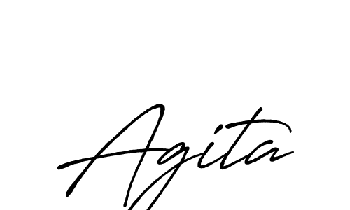 The best way (Antro_Vectra_Bolder) to make a short signature is to pick only two or three words in your name. The name Agita include a total of six letters. For converting this name. Agita signature style 7 images and pictures png