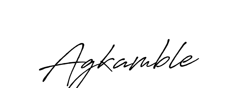 Make a beautiful signature design for name Agkamble. Use this online signature maker to create a handwritten signature for free. Agkamble signature style 7 images and pictures png