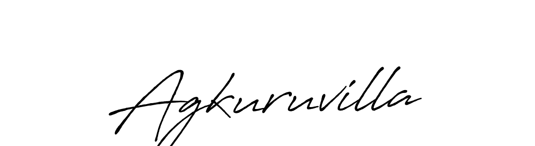 How to Draw Agkuruvilla signature style? Antro_Vectra_Bolder is a latest design signature styles for name Agkuruvilla. Agkuruvilla signature style 7 images and pictures png