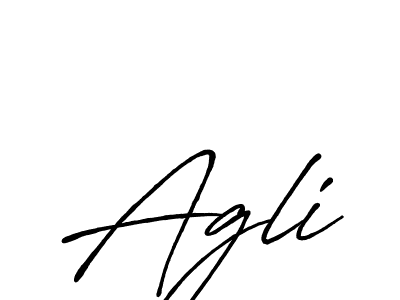 Best and Professional Signature Style for Agli. Antro_Vectra_Bolder Best Signature Style Collection. Agli signature style 7 images and pictures png