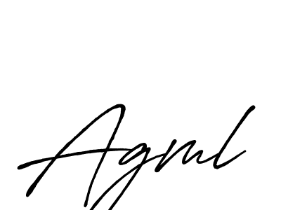 Design your own signature with our free online signature maker. With this signature software, you can create a handwritten (Antro_Vectra_Bolder) signature for name Agml. Agml signature style 7 images and pictures png