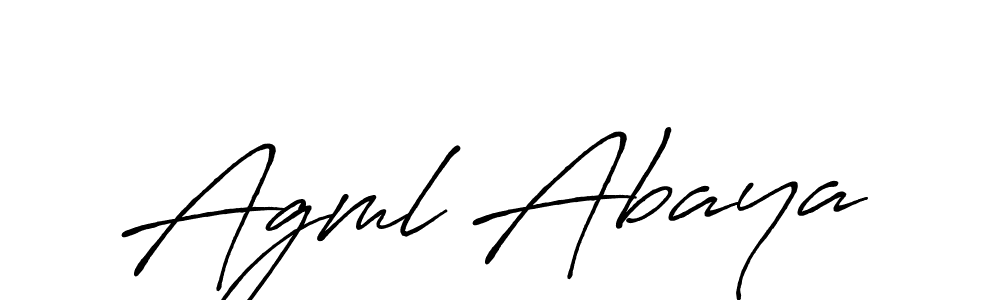 The best way (Antro_Vectra_Bolder) to make a short signature is to pick only two or three words in your name. The name Agml Abaya include a total of six letters. For converting this name. Agml Abaya signature style 7 images and pictures png