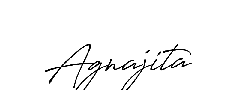 Use a signature maker to create a handwritten signature online. With this signature software, you can design (Antro_Vectra_Bolder) your own signature for name Agnajita. Agnajita signature style 7 images and pictures png