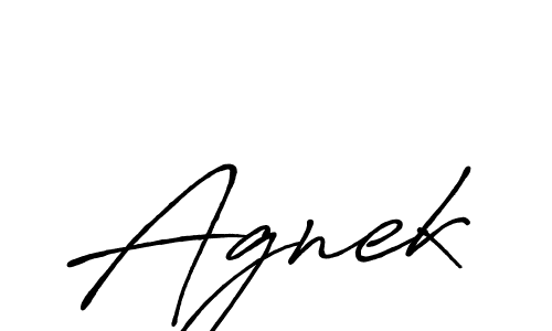 Agnek stylish signature style. Best Handwritten Sign (Antro_Vectra_Bolder) for my name. Handwritten Signature Collection Ideas for my name Agnek. Agnek signature style 7 images and pictures png