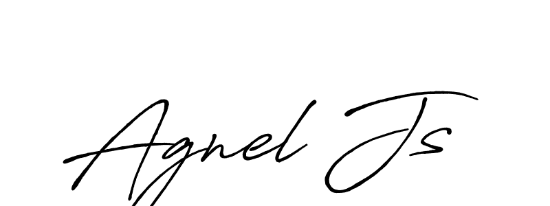 Agnel Js stylish signature style. Best Handwritten Sign (Antro_Vectra_Bolder) for my name. Handwritten Signature Collection Ideas for my name Agnel Js. Agnel Js signature style 7 images and pictures png