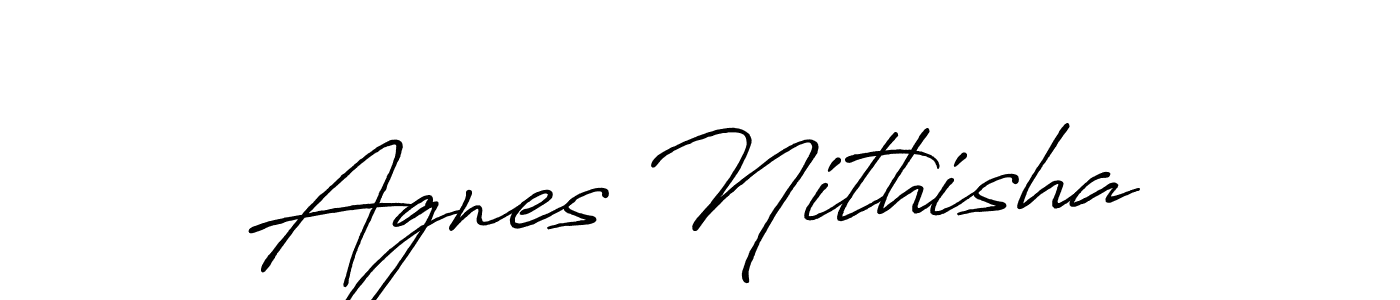 Make a beautiful signature design for name Agnes Nithisha. Use this online signature maker to create a handwritten signature for free. Agnes Nithisha signature style 7 images and pictures png
