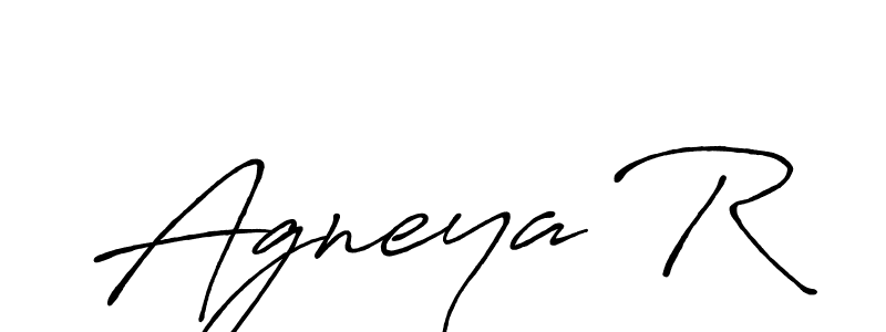 It looks lik you need a new signature style for name Agneya R. Design unique handwritten (Antro_Vectra_Bolder) signature with our free signature maker in just a few clicks. Agneya R signature style 7 images and pictures png