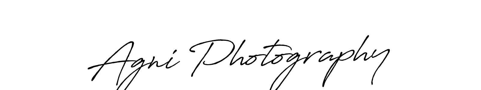 How to make Agni Photography name signature. Use Antro_Vectra_Bolder style for creating short signs online. This is the latest handwritten sign. Agni Photography signature style 7 images and pictures png