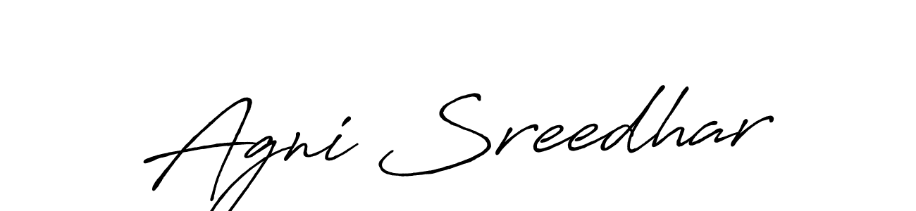 Design your own signature with our free online signature maker. With this signature software, you can create a handwritten (Antro_Vectra_Bolder) signature for name Agni Sreedhar. Agni Sreedhar signature style 7 images and pictures png