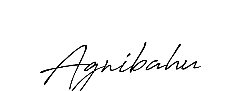 How to make Agnibahu signature? Antro_Vectra_Bolder is a professional autograph style. Create handwritten signature for Agnibahu name. Agnibahu signature style 7 images and pictures png