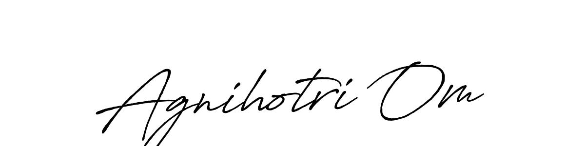 Make a beautiful signature design for name Agnihotri Om. Use this online signature maker to create a handwritten signature for free. Agnihotri Om signature style 7 images and pictures png