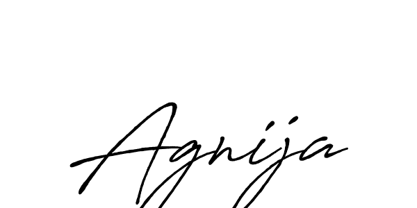 How to make Agnija signature? Antro_Vectra_Bolder is a professional autograph style. Create handwritten signature for Agnija name. Agnija signature style 7 images and pictures png