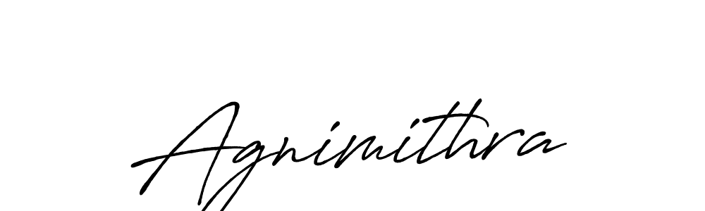 Make a beautiful signature design for name Agnimithra. With this signature (Antro_Vectra_Bolder) style, you can create a handwritten signature for free. Agnimithra signature style 7 images and pictures png