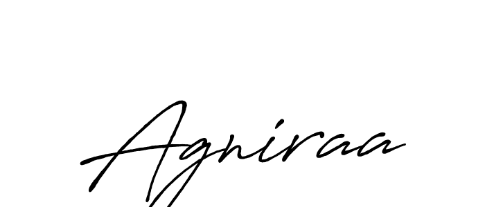 Also we have Agniraa name is the best signature style. Create professional handwritten signature collection using Antro_Vectra_Bolder autograph style. Agniraa signature style 7 images and pictures png