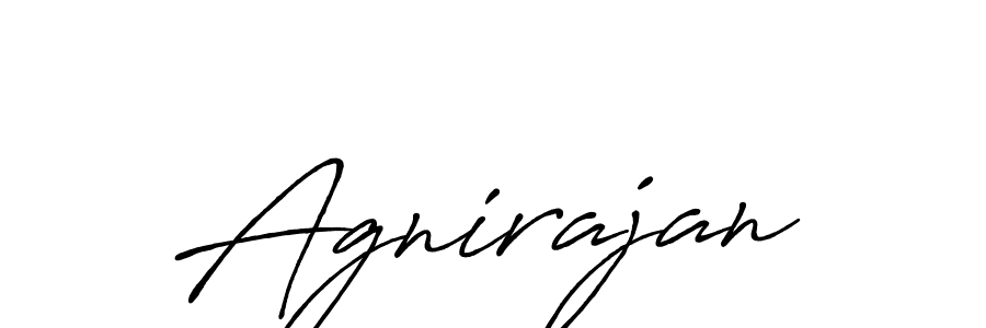 Agnirajan stylish signature style. Best Handwritten Sign (Antro_Vectra_Bolder) for my name. Handwritten Signature Collection Ideas for my name Agnirajan. Agnirajan signature style 7 images and pictures png