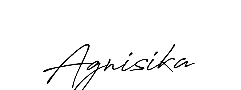 Once you've used our free online signature maker to create your best signature Antro_Vectra_Bolder style, it's time to enjoy all of the benefits that Agnisika name signing documents. Agnisika signature style 7 images and pictures png