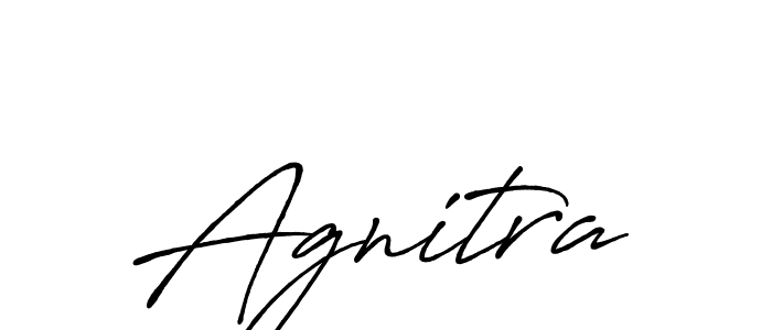Use a signature maker to create a handwritten signature online. With this signature software, you can design (Antro_Vectra_Bolder) your own signature for name Agnitra. Agnitra signature style 7 images and pictures png