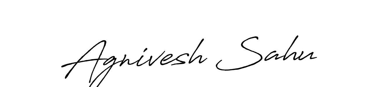 How to make Agnivesh Sahu signature? Antro_Vectra_Bolder is a professional autograph style. Create handwritten signature for Agnivesh Sahu name. Agnivesh Sahu signature style 7 images and pictures png