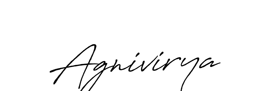 How to make Agnivirya signature? Antro_Vectra_Bolder is a professional autograph style. Create handwritten signature for Agnivirya name. Agnivirya signature style 7 images and pictures png