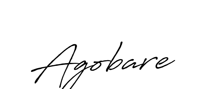 Also we have Agobare name is the best signature style. Create professional handwritten signature collection using Antro_Vectra_Bolder autograph style. Agobare signature style 7 images and pictures png