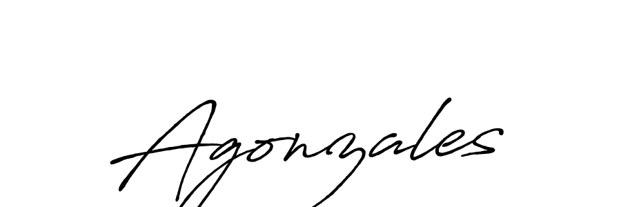 Make a beautiful signature design for name Agonzales. Use this online signature maker to create a handwritten signature for free. Agonzales signature style 7 images and pictures png