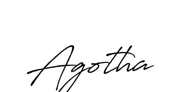 How to make Agotha signature? Antro_Vectra_Bolder is a professional autograph style. Create handwritten signature for Agotha name. Agotha signature style 7 images and pictures png