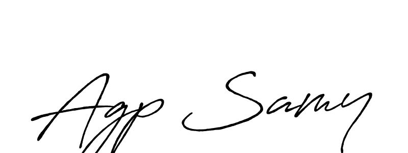 The best way (Antro_Vectra_Bolder) to make a short signature is to pick only two or three words in your name. The name Agp Samy include a total of six letters. For converting this name. Agp Samy signature style 7 images and pictures png