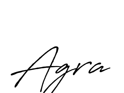 Create a beautiful signature design for name Agra. With this signature (Antro_Vectra_Bolder) fonts, you can make a handwritten signature for free. Agra signature style 7 images and pictures png